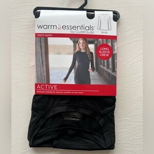 Cuddl Duds Black Long Sleeve Top